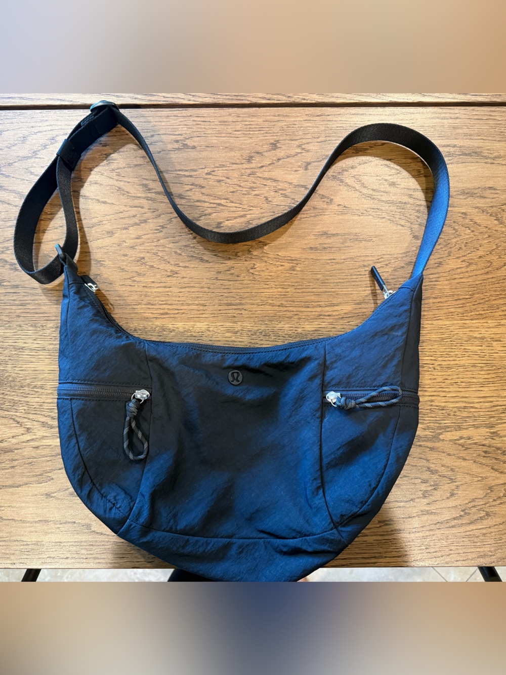 Lululemon Black Slouchy Sling Bag